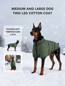 2pcs/Set Thick Warm Winter Fleece Jacket Clothes For Medium/Large Dogs