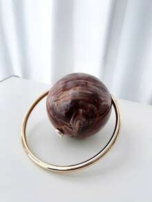 1 chiếc túi xách tay hình dạng độc đáo, dung tích lớn, hợp thời trang cho kỳ nghỉ, du lịch, tiệc tùng, dạ hội, quà tặng ngày lễ tình nhân, túi xách thời trang cho nữ - Cà phê - Xem 4