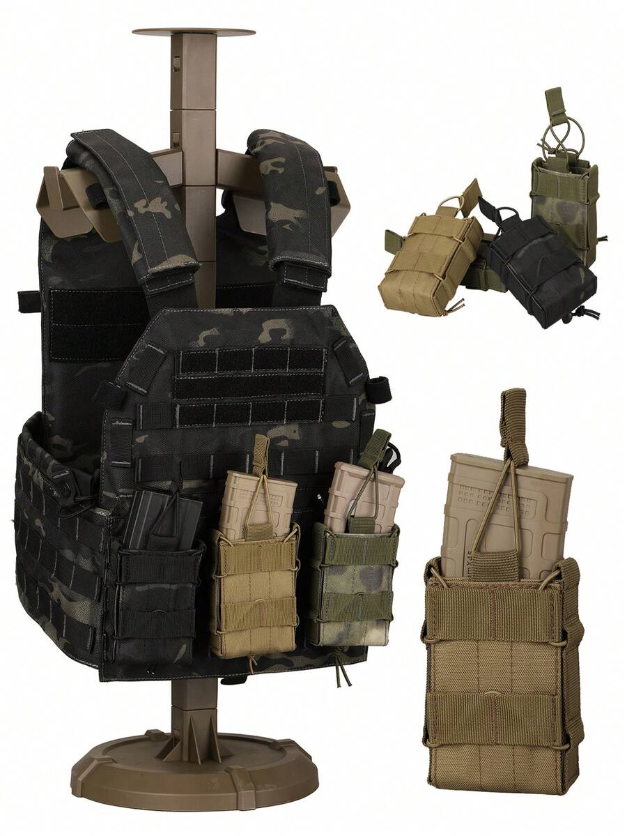 Outdoor Tactical Utility Pouch Tool Bag 5.56 Magazine Single-Stack Ammo Pouch Magazine Pouch Tactical Rifle Magazine Pouch 97 CS Tactical Waist Belt Vest MOLLE Modular Attachment Utility Pouch