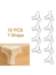 婴儿安全硅胶桌角保护套，透明家具边缘保护器，儿童防撞边缘保护器 - 彩色 - 查看 12