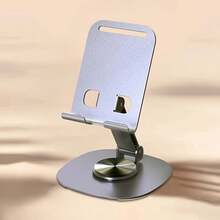 حامل هاتف معدني - مقاوم للماء، حامل مكتبي قابل للتدوير 360 درجة بتصميم قابل للطي بمرحلتين، مناسب للمكتب والسرير، متوافق مع أجهزة وأندرويد، هدية لعيد الميلاد والعائلة والأصدقاء، مناسب للاستخدام في الحمام والمطبخ، حامل هاتف لهدايا عيد الميلاد، ملحقات هاتف قوية وقادرة على تحمل الأحمال