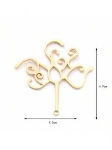 1/5pcs Copper Gold Plated Branch Pendant Base, DIY Wrap & Embed Natural Stone, Crystal, Pearl Pendant