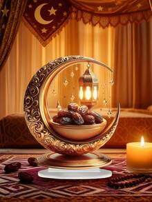 1pc Acrylic Ramadan Home Decor, Ramadan Restaurant & Kitchen Decor, Ramadan Party Supplies, Ramadan Blessing Gift