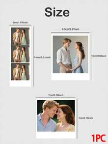 1/3/5 Pcs Custom Photo Fridge Magnets With Personalized Text Printing, Customized Picture Magnets, Decor Gift For Birthdays, Housewarming And Save The Date - Multicolor - View 13