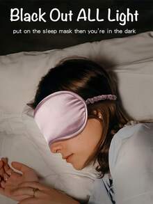 Sleep Eye Masks Effective Shading Breathable Blindfold Imitated Silk Eye Patch With Elastic Strap Blackout Elastic Travel Nap Eye Mask Suitable For Men And Women For Sleeping Daily Eye Care Relieve Eye Fatigue Ideal For Relaxation Travel Dormitory Insomnia And Business Trips Travel Home Essentials - Multicolor - View 8