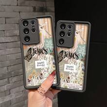 Funda de Teléfono Creativa Jesús Te Ama para Samsung Galaxy S25 S24 S23 S22 S21 S20 FE Ultra Plus 4G 5G a Prueba de Golpes Cubierta Trasera de TPU Suave - Colores mixtos - Ver 3