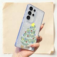 Una funda para teléfono con temática de árbol de Navidad compatible con Samsung Galaxy S22, S23, S24, S25 Plus, Ultra, EDGE y FE.Adopta una cubierta trasera mate que es a prueba de polvo y golpes, proporcionando protección contra caídas. - Colores mixtos - Ver 5