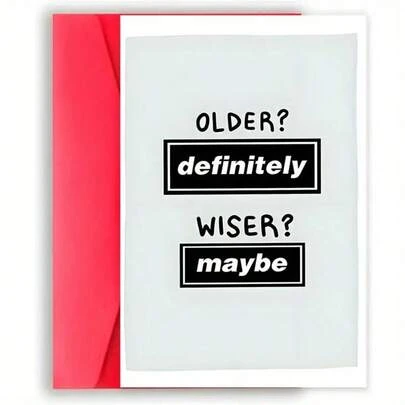 1 Pc Funny Birthday Card For Friends, Hilarious Birthday Card For Sister Mom Dad Encouragement Card Halloween Christmas Greeting Card