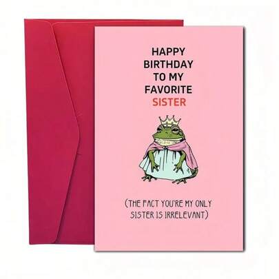 1 Pc Funny Birthday Card For Friends, Hilarious Birthday Card For Sister Mom Dad Encouragement Card Halloween Christmas Greeting Card