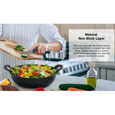 Cast Iron Skillet With Handle, Suitable For Oven, Stove Or Grill, Random Style Assortment, Multiple Sizes Available