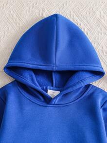 小男孩趣味卡通3D动物和神话生物图案字母印花连帽衫和运动裤套装 - 彩色 - 查看 3