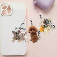 Personalized Pet Photo Phone Charms, Custom Dog Photo Phone Charms, Mother's Day Gifts (For Dog And Cat Moms), Gifts For Pet Lovers, Phone Accessories. - Multicolor - View 7