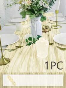10pcs Nude Color Sheer Table Runners, 20x120 Inch Sheer Fabric Table Flags, 10ft Nude Color Table Runners For Wedding Birthday Party Baby Shower Dining Table Decor - Beige - View 18