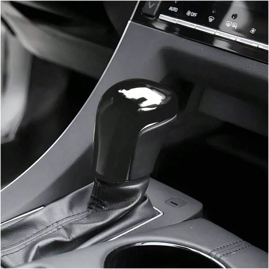 Compatible With Camry 2025 2024 2023 2022 2021 2020 2019 2018 Corolla Avalon Accessories Car Gear Shift Knob Cover Trim Protector Cap Carbon Fiber - 黑色 - 查看 1