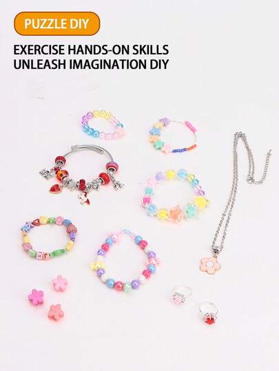 Children's Handicraft Gift, DIY Bracelet Toy Set, Children's Home Decoration Jewelry Set, Bracelet Making Set, Suitable For Children Aged 6 And Above