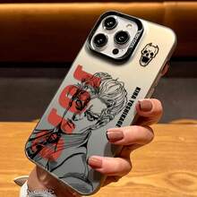 's Bizarre Adventure Phone Case For  17/16/15/14/13 Series, Kira Yoshikage & Bruno  Manga Design, Slim Protective Cover For Anime Otaku &  Fans - Caqui - Ver 1