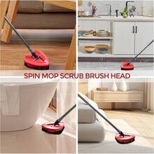 Scrub Brush, Spin Mop Scrub Brush Compatible EasyWring 1 - System, Hard Bristle Cleaning Brush Bathroom, Kitchen, Tub And Tile Not Fit RinseClean 2 - - 1-TANK 洗地刷(1 個) - 查看 8