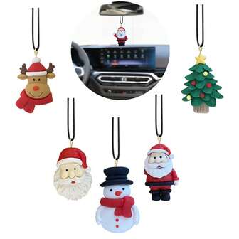1pc Lovely Car Decoration, Cute Christmas Car Hanging Ornament, Kawaii Car Charm, Christmas Home Decor Hanging Decorations, The Best Gift Idea For Your Friends