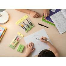 Compás preciso duradero portátil geométrico escritorio escuela diseño estudiante México, instrumento de medición geométrica para dibujar círculos y figuras, resistente y de ajuste fino, recomendado en escuelas, oficinas, arquitectura y actividades creativas. - Negro - Ver 5