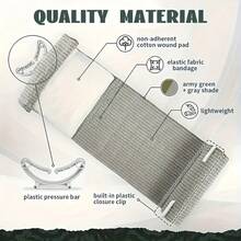 3/6 Emergency Trauma Vacuum-Sealed Blood Collection Bandage Set. Emergency Bandages Can Quickly Stop Bleeding And Are Suitable For Outdoor, Home And Mountain Climbing. Portable Bandages, Compact Design, Reliable Materials, And Wound Care Tapes - Nhiều màu - Xem 1