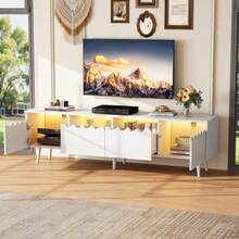 Television Stands & Entertainment Centers - White - View 3