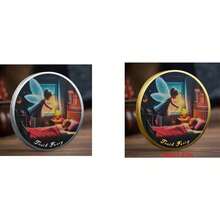 1枚牙仙纪念币礼品，乳牙收集奖励金属硬币玩具，节日礼物 - 彩色 - 查看 12