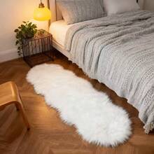 1 件装奢华柔软长毛绒地毯，北欧风格蓬松地毯垫，尺寸不规则，有 1-5 厘米的裁剪误差，适用于卧室床边、圣诞礼物、飘窗、沙发垫、柔软装饰地毯、卧室装饰、小地毯、地毯、家居装饰、客厅地毯、客厅小地毯、卧室地毯、客厅家居装饰、户外地毯、可水洗地毯、厚绒地毯，适合秋冬季使用。 - 白色 - 查看 4