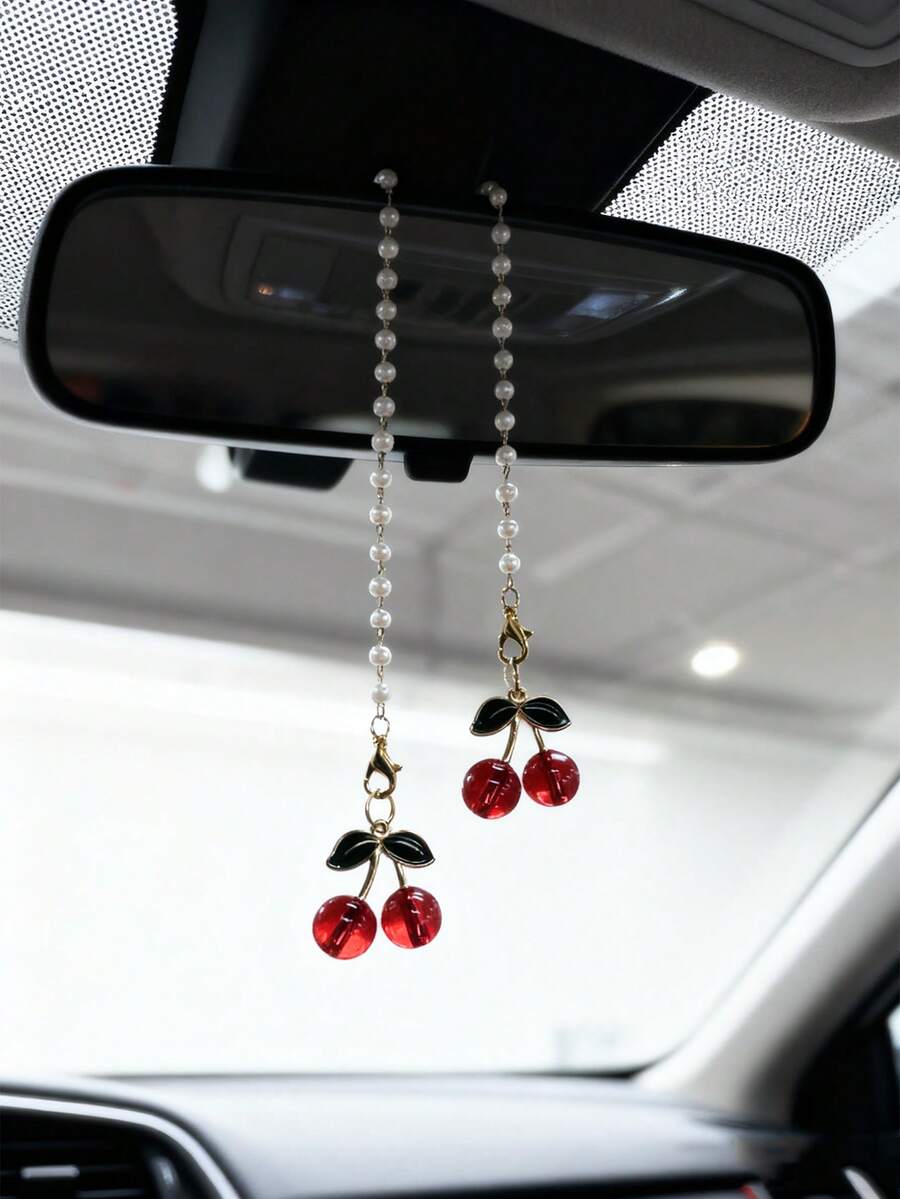 Pendentif d'intérieur de voiture Beau cerisier Décoration de suspension de rétroviseur de voiture Pendentif d'intérieur de voiture - Taille Unique - Voir 1