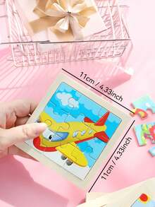 1/4/8/12/24/40片装儿童9片木制拼图玩具，完美的圣诞礼物，儿童拼图，幼儿园早教教具，适合所有年龄段自闭症儿童，理想的节日礼物