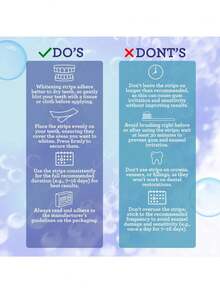 7片装椰子油牙齿美白贴，薄荷味，有助于去除烟渍/咖啡渍/汽水渍/红酒渍，7天疗程去除黄渍 - 彩色 - 查看 5