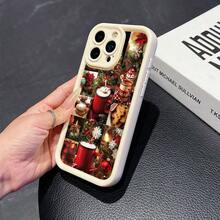 Teléfono, diseño de empalme de copa, diseñador de lujo protege el teléfono 17 16 15 14 12 11 X Pro Plus, accesorios duraderos personalizados, usuarios de teléfonos móviles de moda - Beis - Ver 3