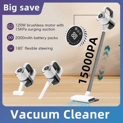 Ręczny bezprzewodowy odkurzacz bezprzewodowy z możliwością ładowania do sierści zwierząt/dywanów/twardych podłóg i odkurzacza samochodowego