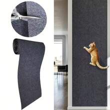15.8 X 78.7 Inch / 40 X 200 Cm Trimmable Self-Adhesive Cat Scratch Pad - Perfect For Protecting Furniture From Scratching - Dark Grey - View 2