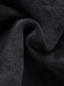 Men's Blue Striped Chenille Knitted Sweater, Thermal Lined, Thick For Winter - Black - View 10