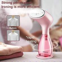 SOKANY3061 Multi-Functional Household Iron Brush, Steam Iron Brush, Handheld Iron. 1000W High Power, Fast Heating. Visible Large Water Tank, Suitable For Ironing Collars, Buttons And Other Small Areas.