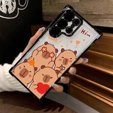 Funda de teléfono de pez globo linda para Samsung Galaxy S25 S24 S23 S22 S21 FE Ultra Plus 4G 5G, a prueba de golpes, transparente y suave - Colores mixtos - Ver 2