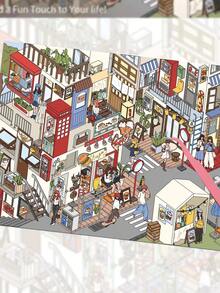 SCXXBSW 3D Landscape Stickers, Decompression Cartoon, 3D House Decoration, Handbooks, Fun Stickers - Multicolor - View 9