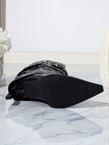 2025 Autumn/Winter New Pointed Toe Stiletto Heel Punk Style Knee-High Boots