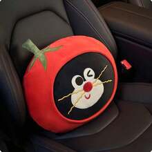 1个可爱猫咪汽车头枕颈枕，汽车座椅靠背腰部支撑垫 - 均碼 - 查看 3