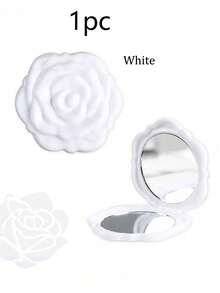 Portable Foldable Mirrors Travel Makeup Mirror Compact Pink Mirror Rose Flower Shaped Compact Mirror Mini Foldable Wallet Pocket Mirror Mother's Day Gift Small Round Mirror Home Decor Back To School Room Decor School Supplies Hand Bridesmaids Gift For Women Wedding Party Birthday - Nhiều màu - Xem 15