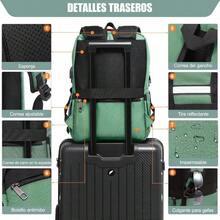 TUQI Mochila para Laptop portátilMochila de viaje mochila de tipo casual para hombres y mujeres impermeable y la tela durable con bolsillos multifuncionales para el viaje negocios etc. - VerdeClara - Ver 5