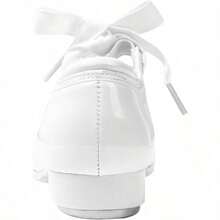 Linodes - Zapato de piel para niñas y niños niño pequeño/niño grande - Charolblanco - Ver 5