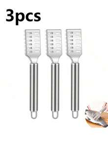 6pcs/5pcs/3pcs/1pc Stainless Steel Shrimp Peeler, Fish Scaler, Kitchen Shrimp Shell Separator, Practical Seafood Processing Descaler And Peeler, Professional Household Kitchen Tool