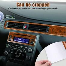 Car Interior Wood Grain Sticker Textured Glossy Wrap Decal Sheet Vinyl Film DIY - 如圖 - 查看 4