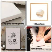 1幅现代复古基督教经文帆布艺术印刷海报 - 现代墙面艺术装饰画，“El Roi God Sees Me Genesis 16:13”，适用于客厅装饰、卧室装饰、家庭办公室装饰、墙面装饰、家居装饰和房间装饰，是理想的家居装饰礼品 - 可选画框 - 彩色 - 查看 5