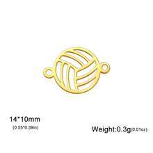 AMAXER 3件套不锈钢迷你足球、棒球、篮球、排球和羽毛球拍吊坠，手工DIY饰品制作材料，节日礼物，批发 - 球類 - 查看 21