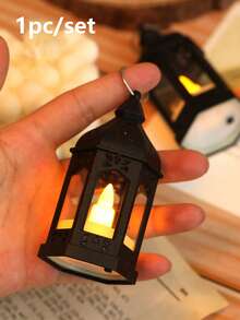 1/4/10pcs Mini Retro Lantern Shaped Decorative Lights, Battery Powered, Indoor Room Tabletop Decor Night Light, Mini Candle Lantern, Suitable For Holidays, Parties, Religious Occasions, Home Decor