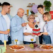 Pixel Bomb Design Digital Sticker Birthday Surprise Gift, Cartoon Surprise Box Decor Prop For Birthday Atmosphere - Red - View 2