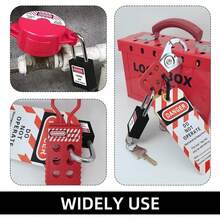 10 juegos de candados de 1,5 pulgadas con viga de acero aislada y anticorrosión para la fabricación de maquinaria industrial. - Negro - Ver 3