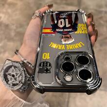 Genio del fútbol número 10 jugador firmado Y-Yamal's funda para teléfono adecuada para for  16 15 14 13 12 11 Pro Max X XR XSMAX 8 7 Plus, cubierta trasera suave transparente a prueba de golpes. - Color mezclado 1 - Ver 1